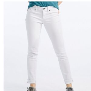 NWT L.L.Bean Performance Stretch Jeans, White